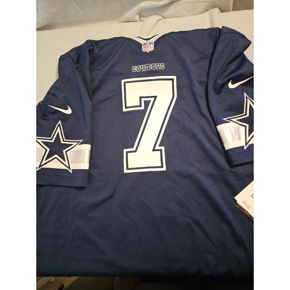 Nike Dallas Cowboys Trevon Diggs 7 Jersey Mens Navy Blue NFL Football Large